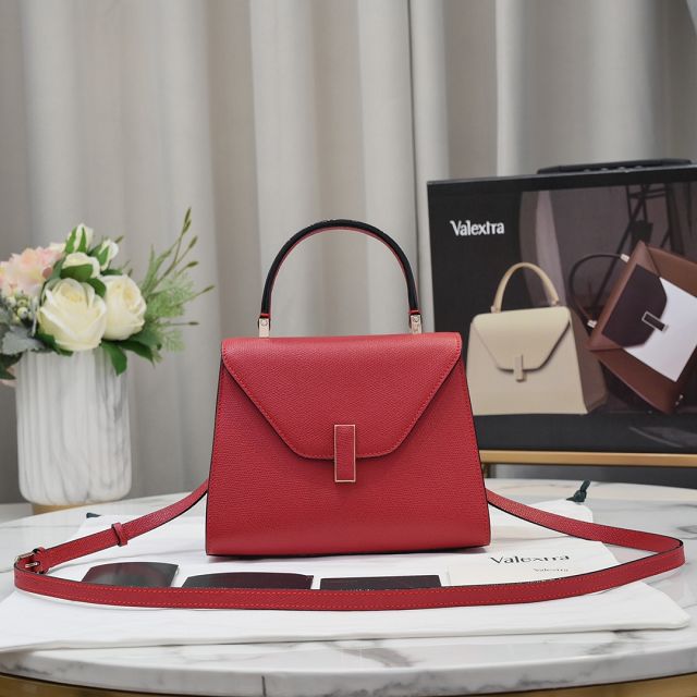 Valextra original calfskin iside mini bag 36028 red