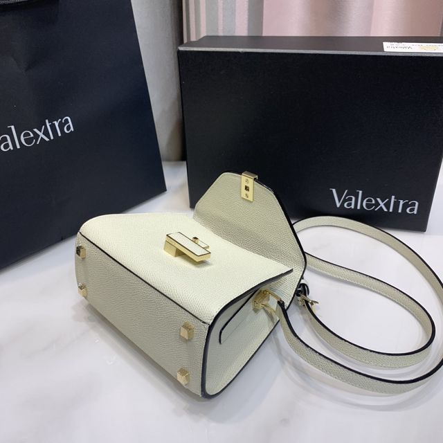 Valextra original calfskin iside nano bag 21028 white