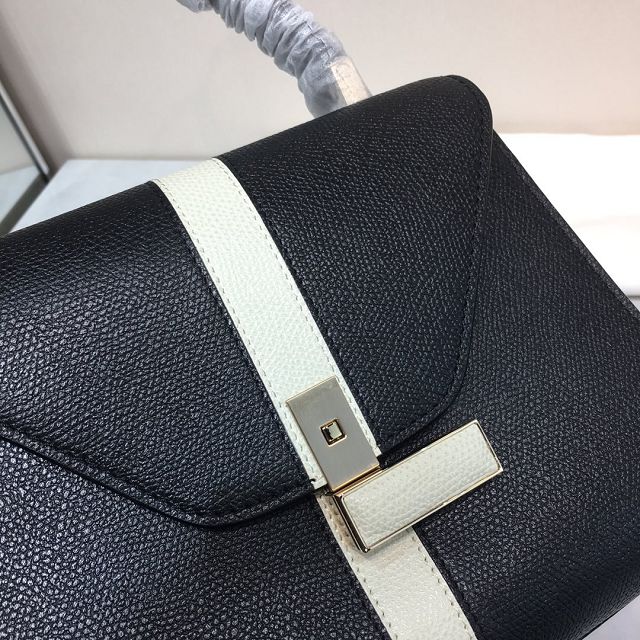 Valextra original calfskin iside mini bag 36028-2 black&white