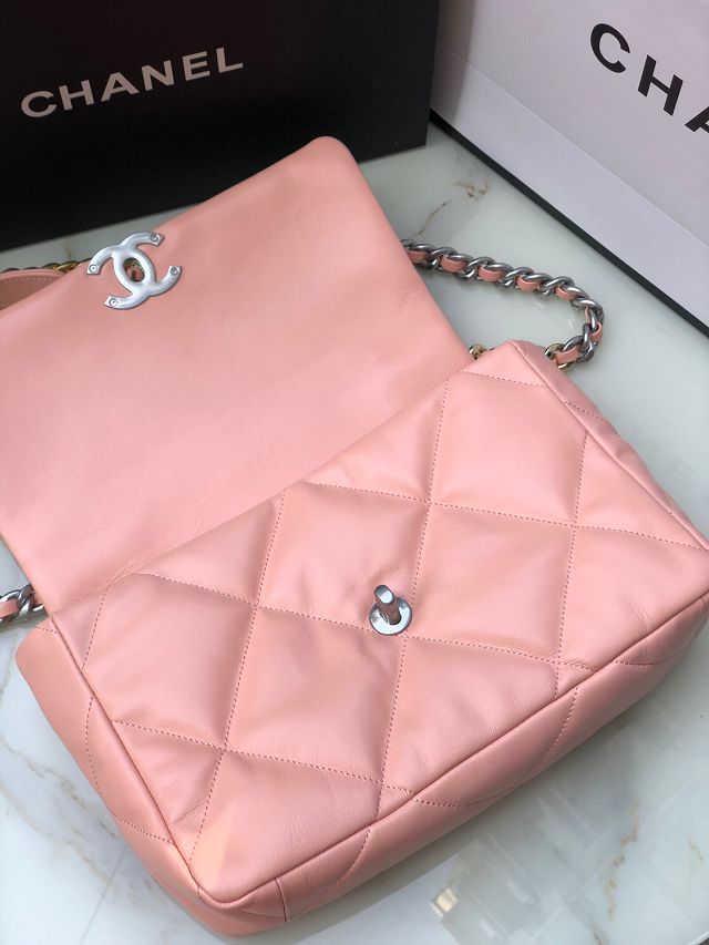 CC original lambskin 19 medium flap bag AS1161 light pink