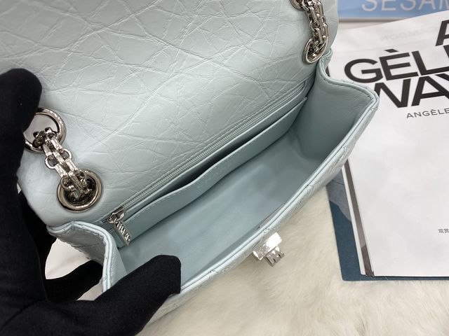 CC original calfskin small 2.55 handbag AS0874 light blue