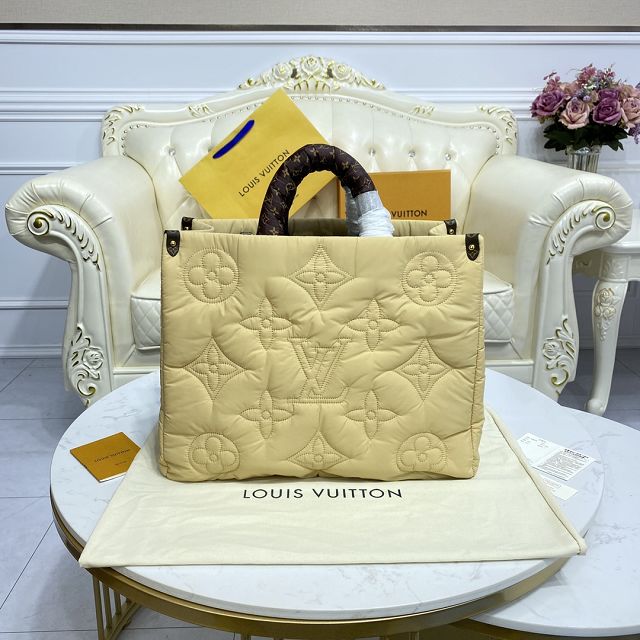 Louis vuitton original econyl onthego gm M59007 beige