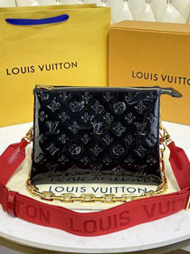 2023 Louis vuitton original vernis leather coussin pm bag M57790 black