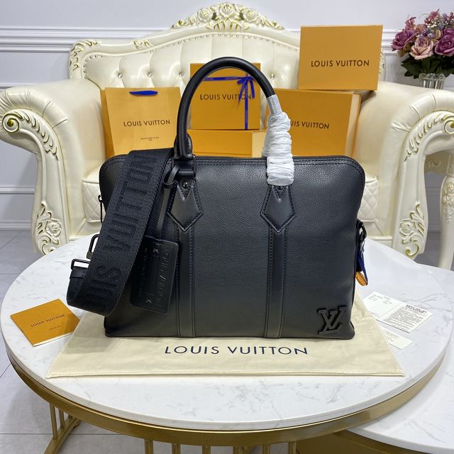 Louis vuitton original calfskin business-friendly briefcase M59159 black