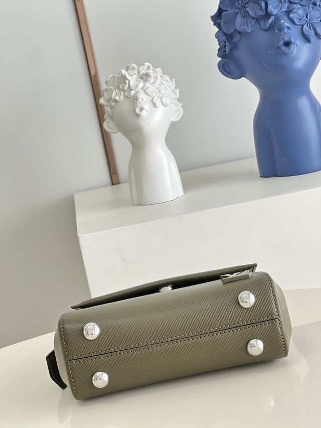 Louis vuitton original epi leather cluny mini handbag M58928 green