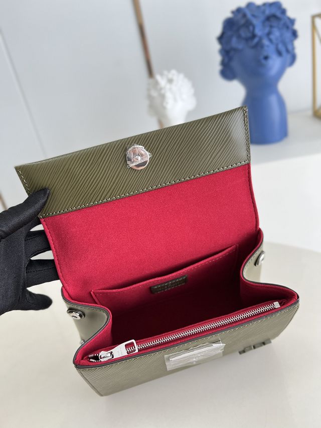 Louis vuitton original epi leather cluny mini handbag M58928 green