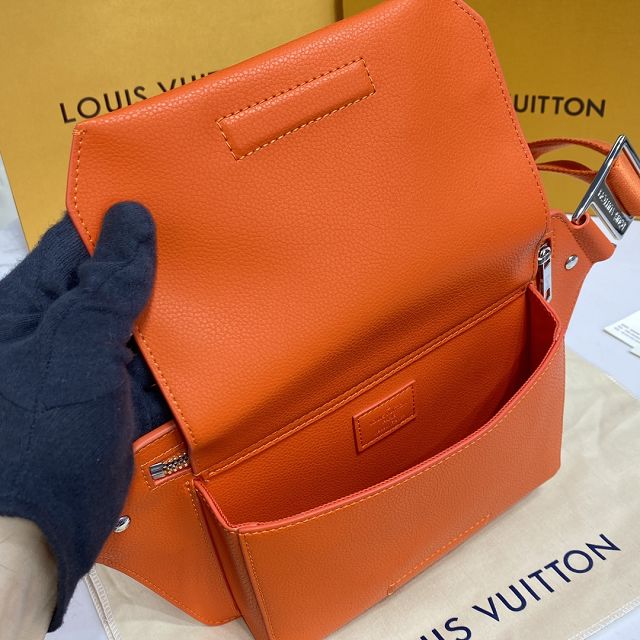 Louis vuitton original calfskin aerogram slingbag M59625 orange