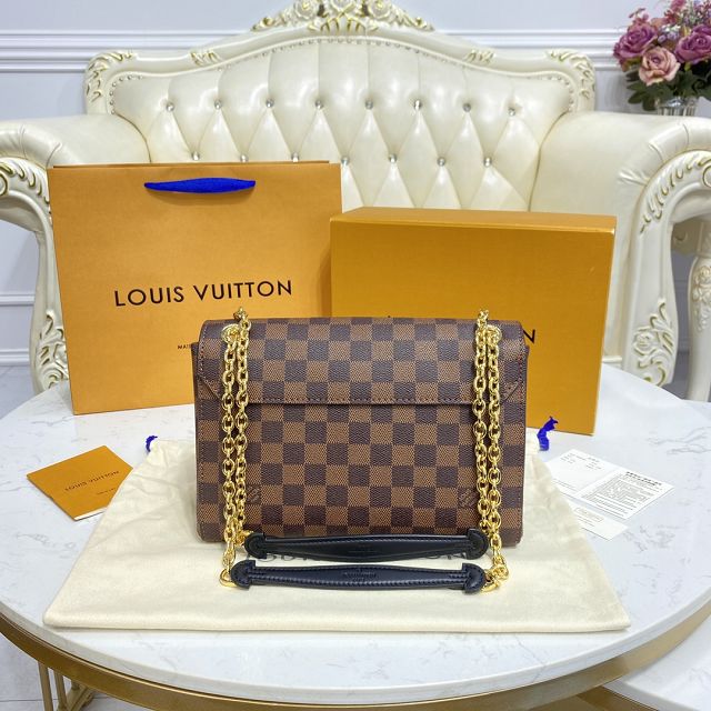 Louis vuitton original damier ebene vavin mm n40110 caramel