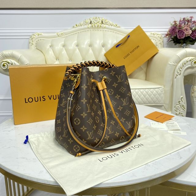 Louis vuitton original monogram canvas neonoe bag m40343 yellow