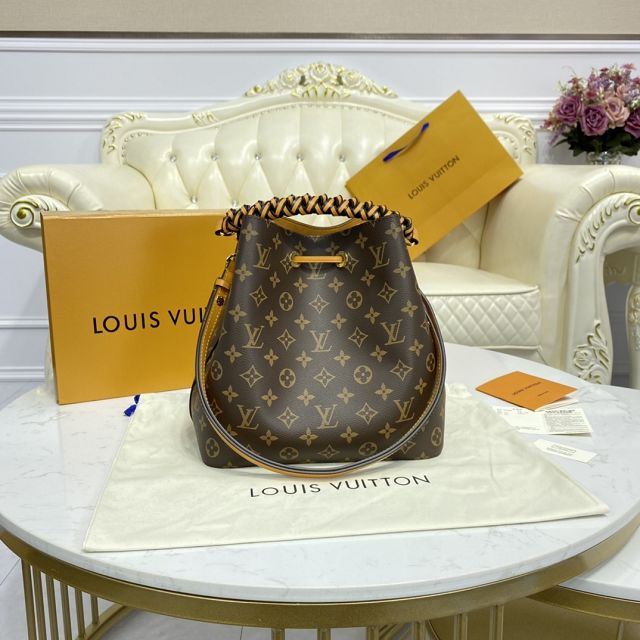 Louis vuitton original monogram canvas neonoe bag m40343 yellow