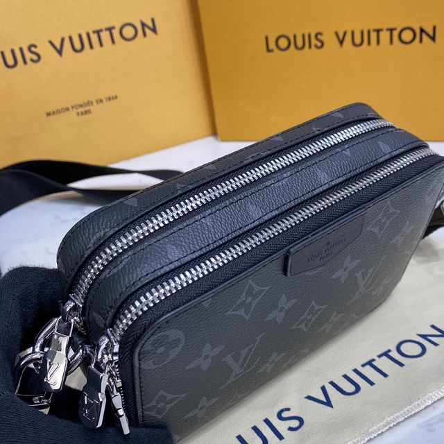 Louis vuitton original monogram eclipse alpha bag M60414 