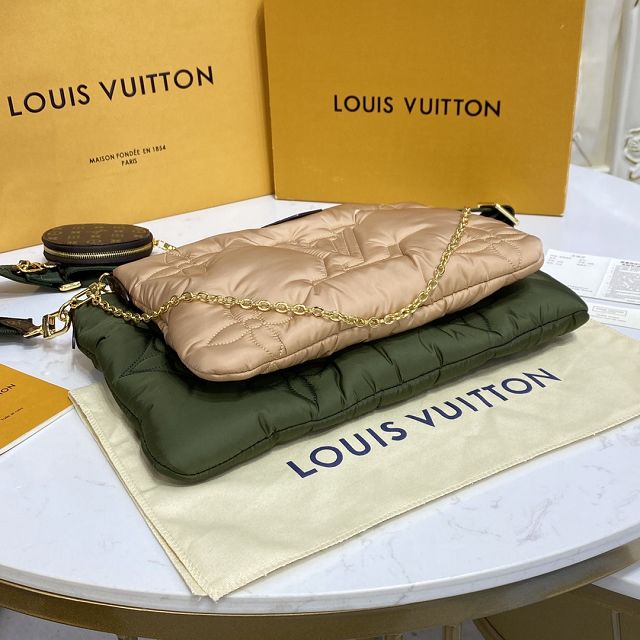 2022 louis vuitton original econyl multi pochette M58977 apricot