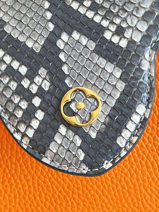 Louis vuitton original calfskin capucines BB handbag M48865 orange
