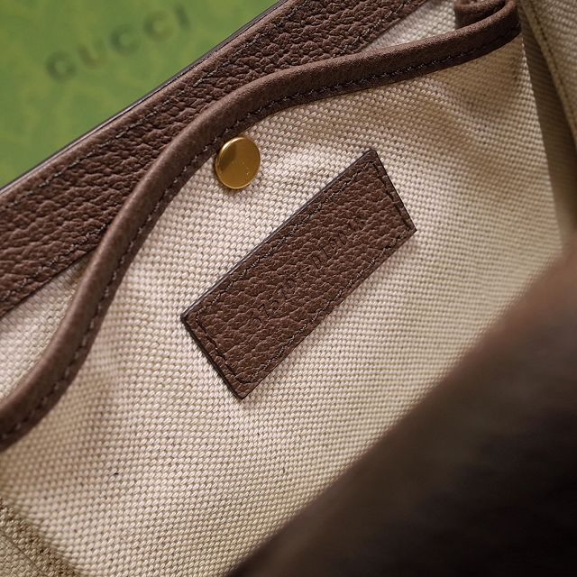 2022 GG original canvas small top handle bag 675797 brown