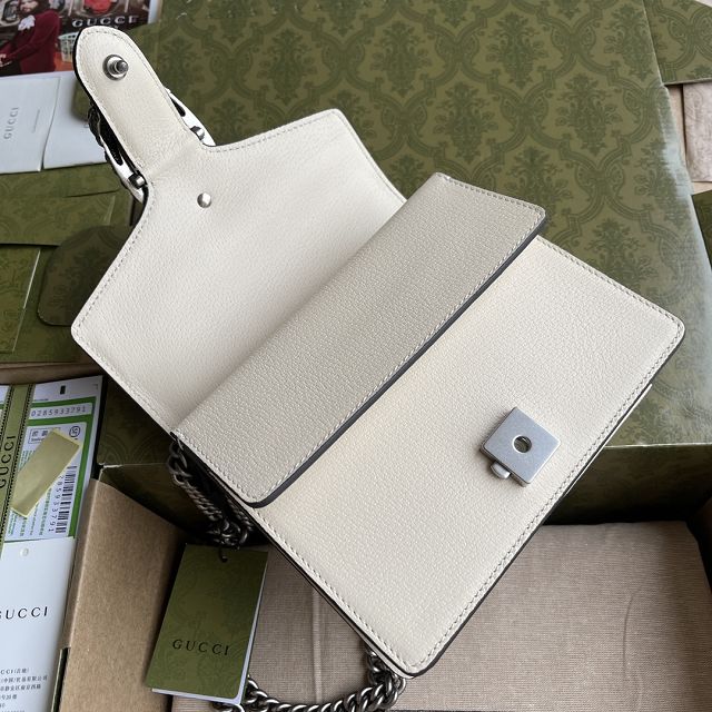 Top GG original calfskin dionysus mini shoulder bag 421970 white