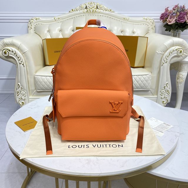 Louis vuitton original calfskin aerogram backpack M57079 orange