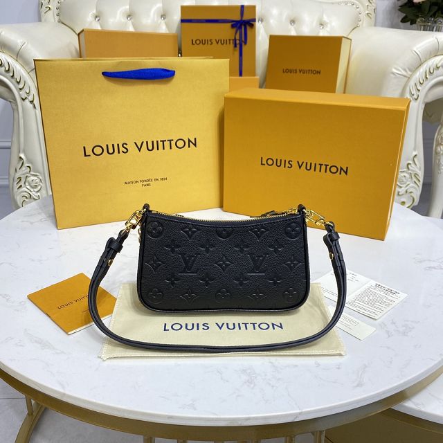 Louis vuitton original calfskin easy pouch M80349 black