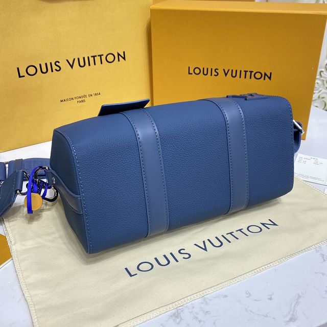 Louis vuitton original calfskin keepall city bag M57082 blue