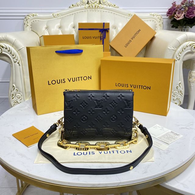 Louis vuitton original lambskin coussin BB M20574 black