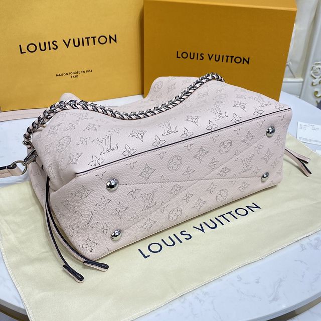 Louis vuitton original mahina leather bella tote bag M59203 beige