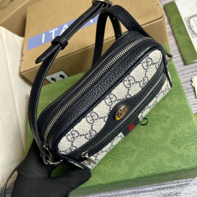 2022 GG original canvas ophidia mini bag 517350 navy blue