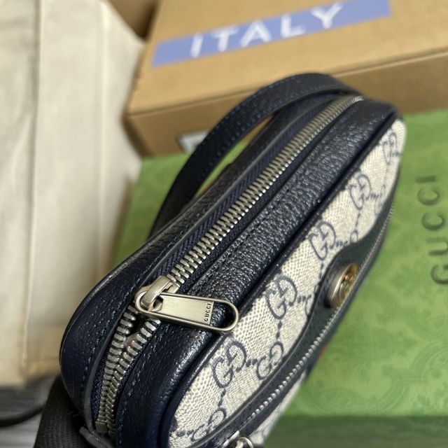 2022 GG original canvas ophidia mini bag 517350 navy blue