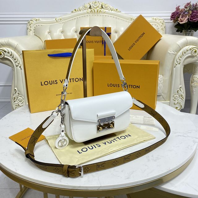 2022 Louis vuitton original calfskin swing handbag M20395 white