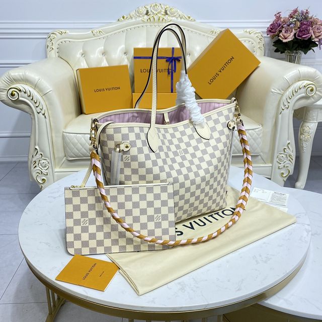 2022 Louis vuitton original damier azur neverfull mm N45295