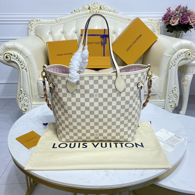 2022 Louis vuitton original damier azur neverfull mm N45295