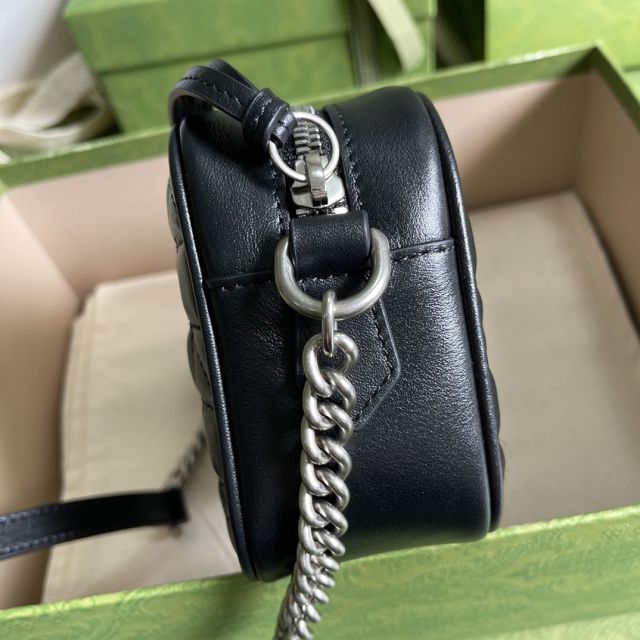 GG original calfskin marmont mini shoulder bag 634936 black