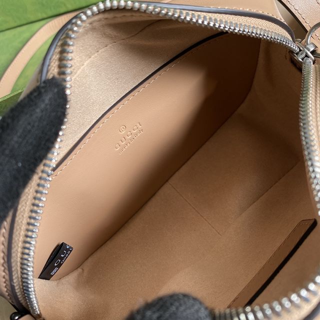 GG original calfskin marmont mini shoulder bag 634936 rose beige