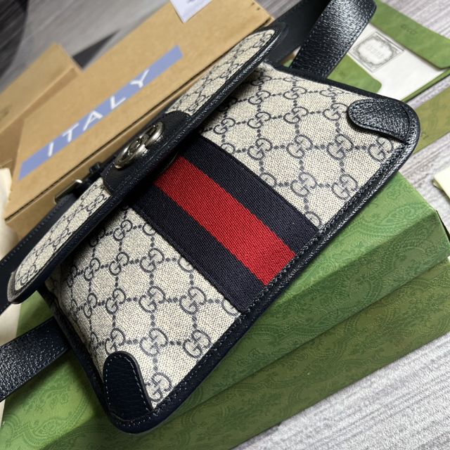 GG original canvas belt bag 674081 navy blue