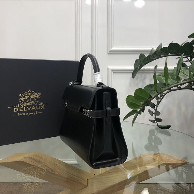 Delvaux original box calfskin tempete medium bag AA0562 black