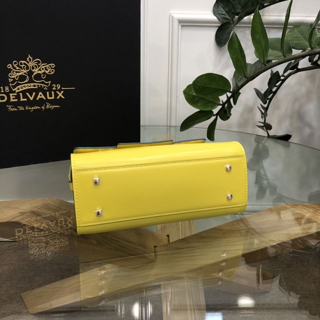 Delvaux original box calfskin tempete pm bag AA0505 yellow