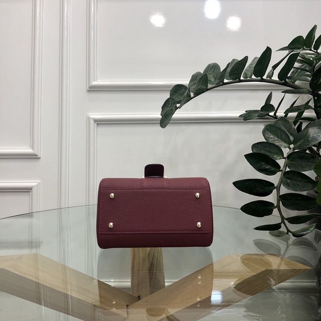 Delvaux original grained calfskin brillant mini bag AA0406 bordeaux