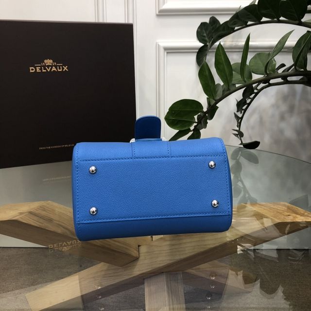 Delvaux original grained calfskin brillant mini bag AA0406 blue