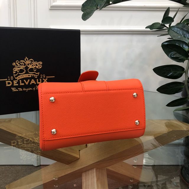 Delvaux original grained calfskin brillant mini bag AA0406 orange