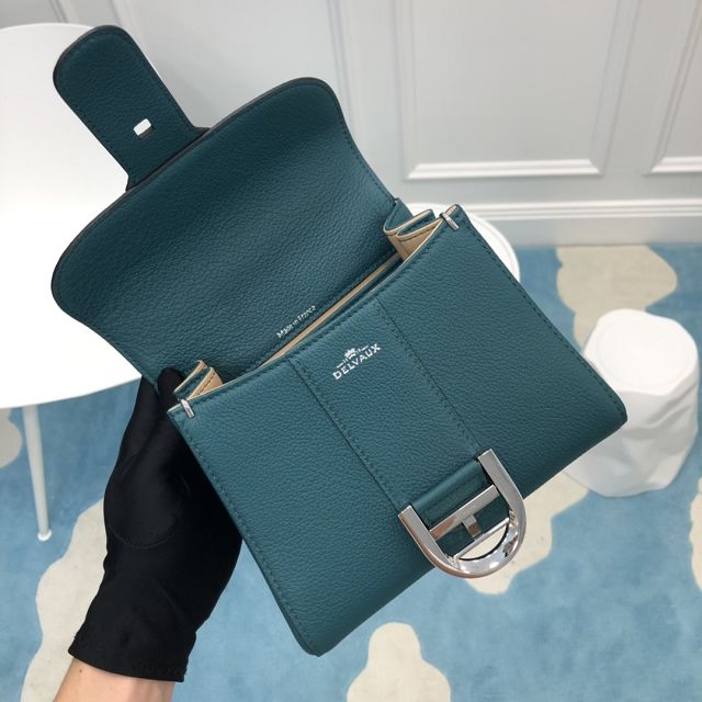 Delvaux original grained calfskin brillant mini bag AA0406 peacock green