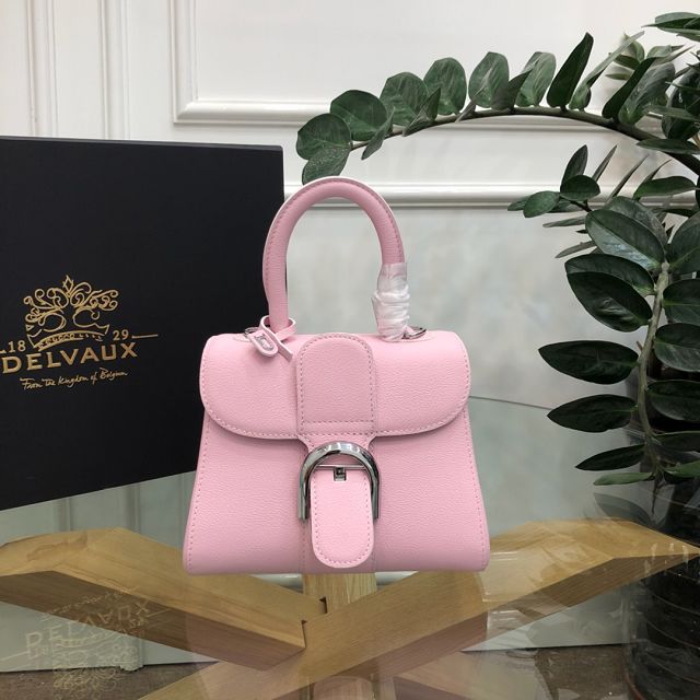 Delvaux original grained calfskin brillant mini bag AA0406 pink