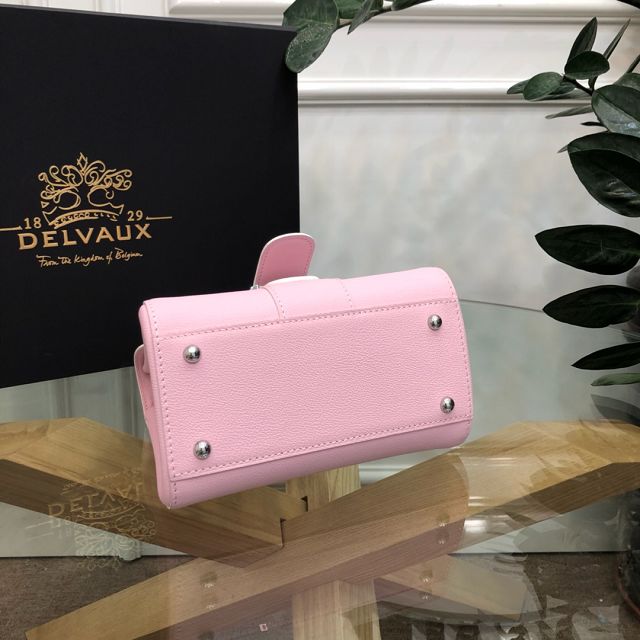 Delvaux original grained calfskin brillant mini bag AA0406 pink