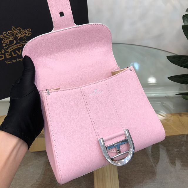 Delvaux original grained calfskin brillant mini bag AA0406 pink