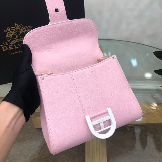 Delvaux original grained calfskin brillant mini bag AA0406 pink