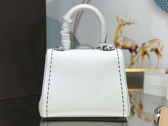 Delvaux original grained calfskin brillant mini bag AA0406 white