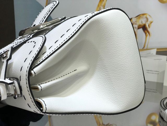 Delvaux original grained calfskin brillant mini bag AA0406 white
