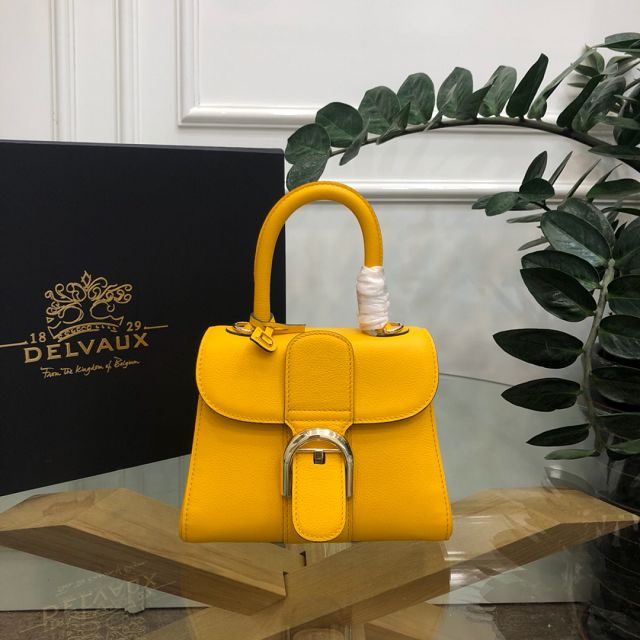 Delvaux original grained calfskin brillant mini bag AA0406 yellow