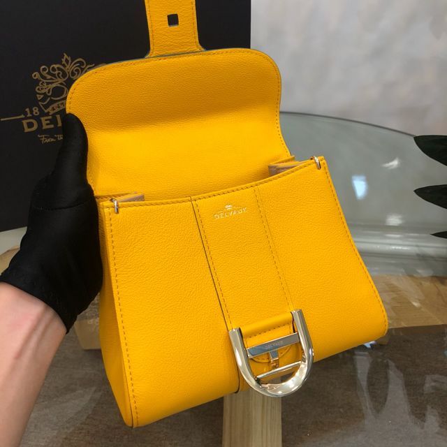 Delvaux original grained calfskin brillant mini bag AA0406 yellow