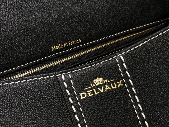 Delvaux original grained calfskin brillant small bag AA0417 black