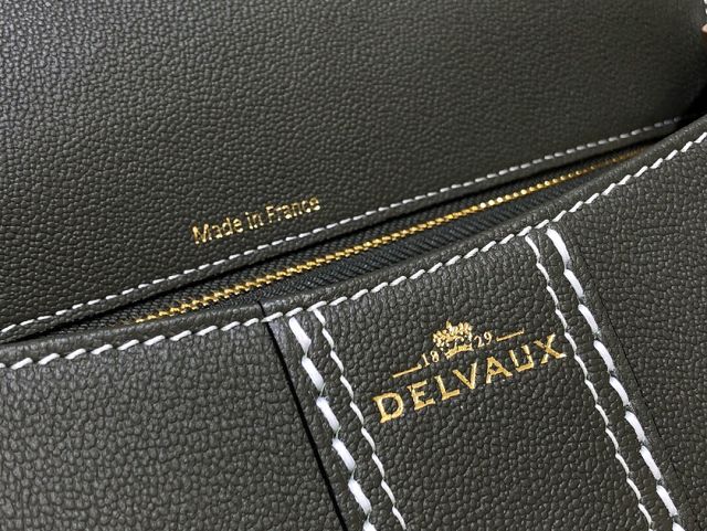 Delvaux original grained calfskin brillant small bag AA0417 khaki green