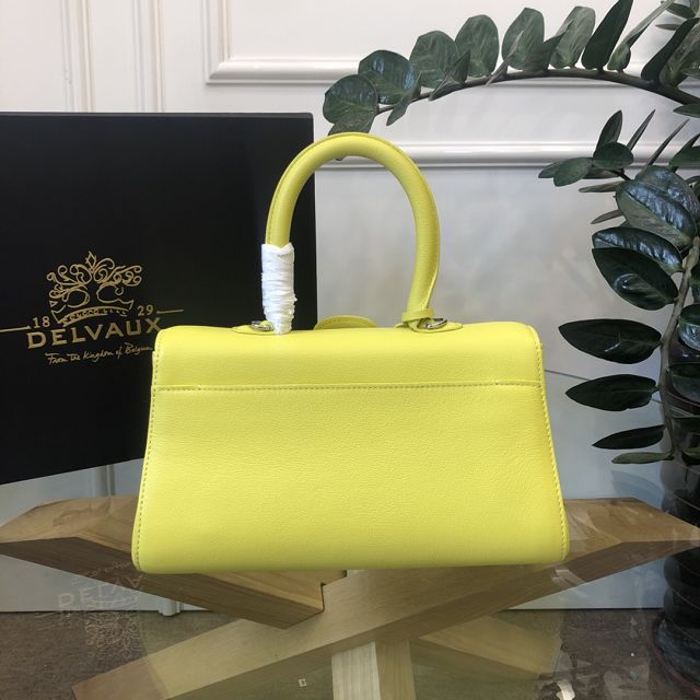 Delvaux original grained calfskin brillant small bag AA0417 lemon yellow