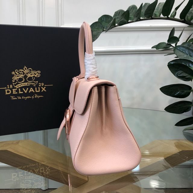 Delvaux original grained calfskin brillant small bag AA0417 nude